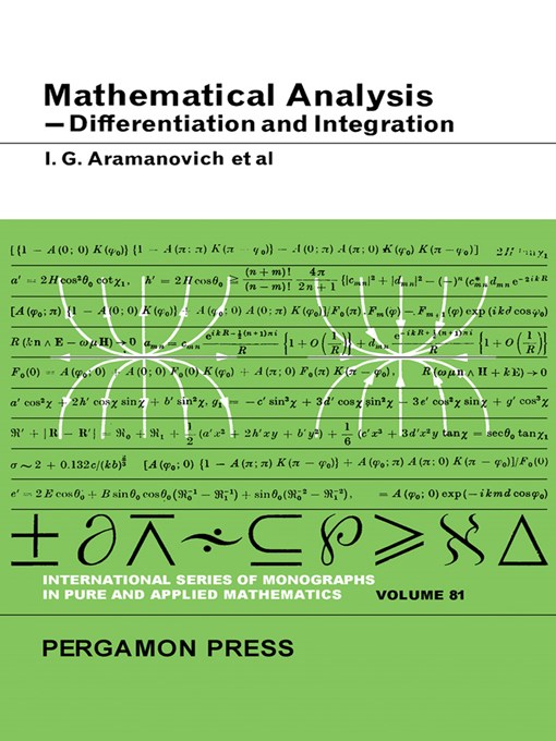 Upplýsingar um Mathematical Analysis, Differentiation and Integration eftir I.G. Aramanovich - Biðlisti